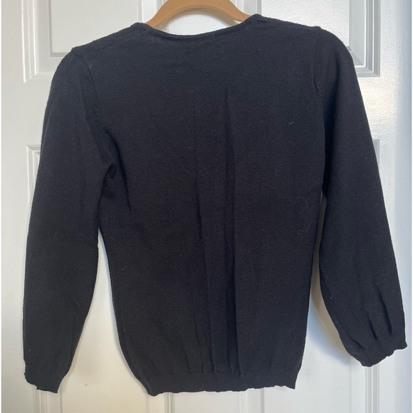 Vintage Women’s V-Neck Sweater with Lace Front - Picture 2 of 5